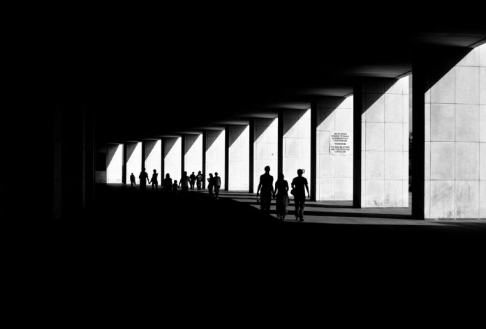 black and white example of architecture