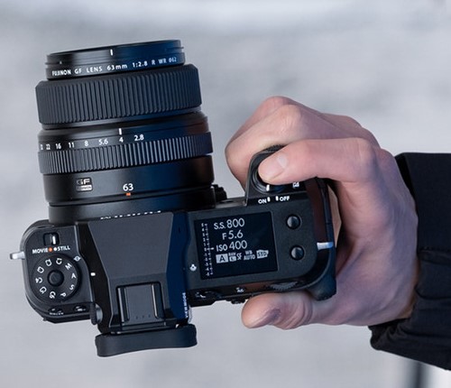 Fujifilm GFX 100S top