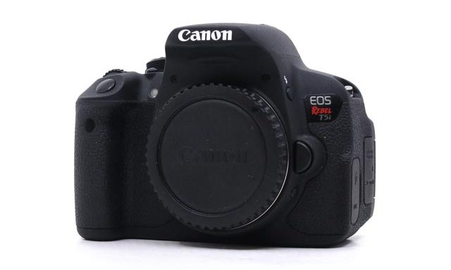 used canon eos rebel t5i front